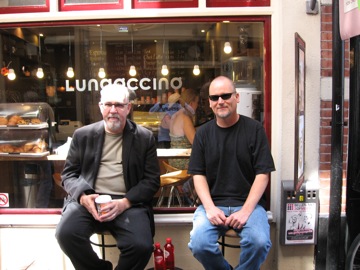 Gregory Taylor and Jeff Kaiser at Lungoccino...phenomenal....!
