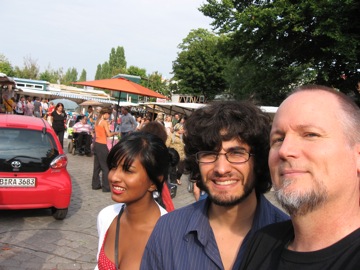 Ayesha, Phil and me...Mauerpark