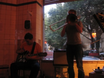Guitarist, Mattias on Trombone